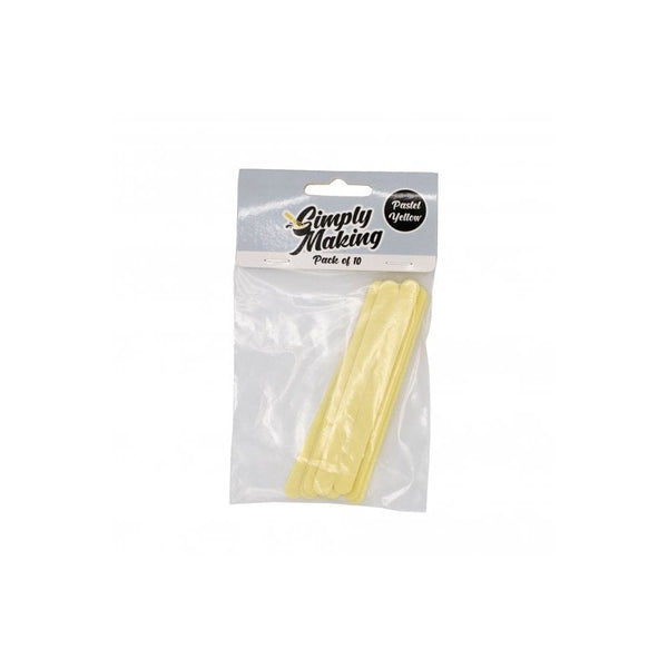 Yellow Pastel Cakesicle Sticks x 10