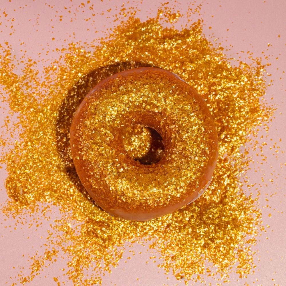 Gold Edible Glitter Flakes
