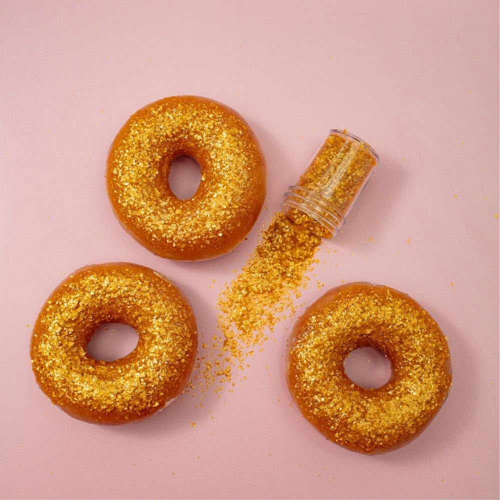 Gold Edible Glitter Flakes