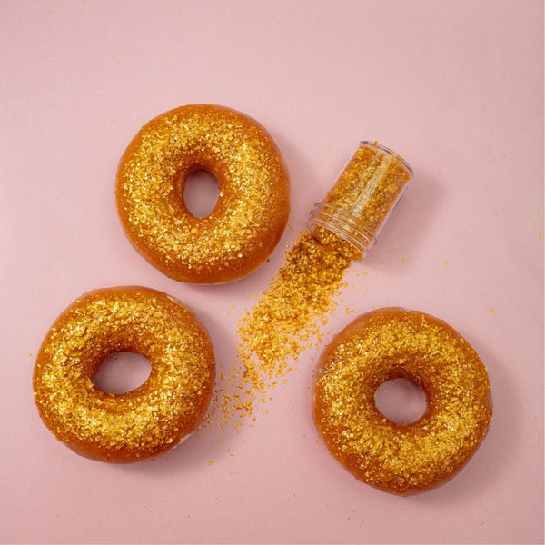 Gold Edible Glitter Flakes