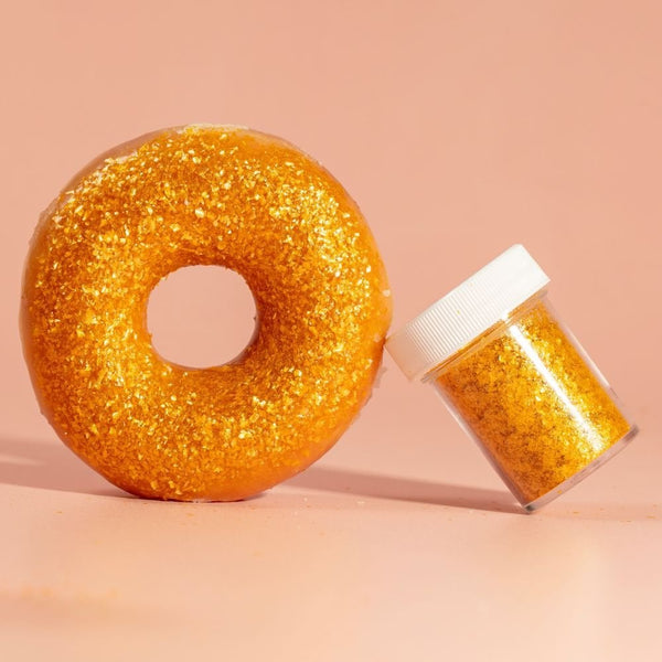 Gold Edible Glitter Flakes