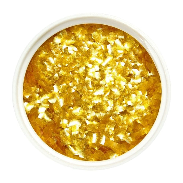 Gold Edible Glitter Flakes