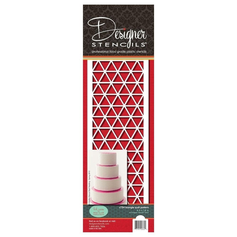 Triangle Quilt Pattern Stencil