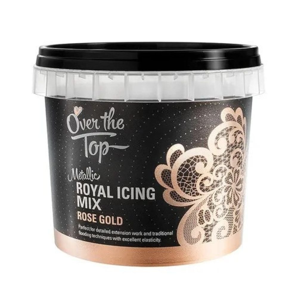 Rose Gold Metallic Royal Icing 150g