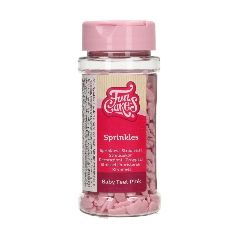 Pink Baby Feet Sprinkles 55g