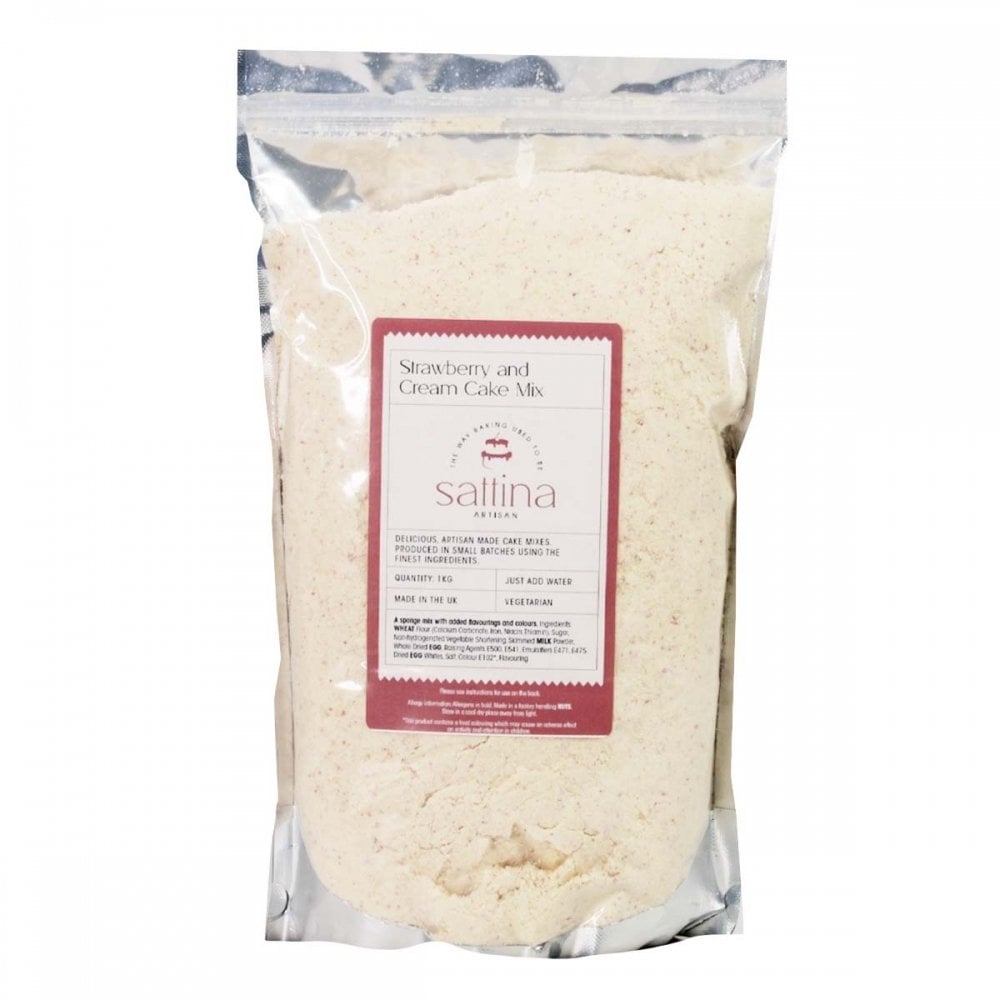 Strawberries & Cream Cake Mix 1kg