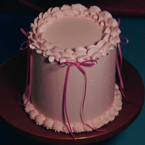 Pink Ribbon Bow Topper x 8