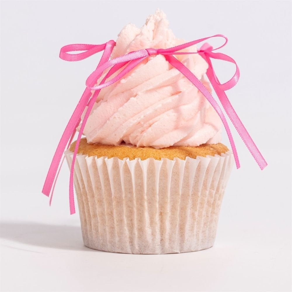 Pink Ribbon Bow Topper x 8