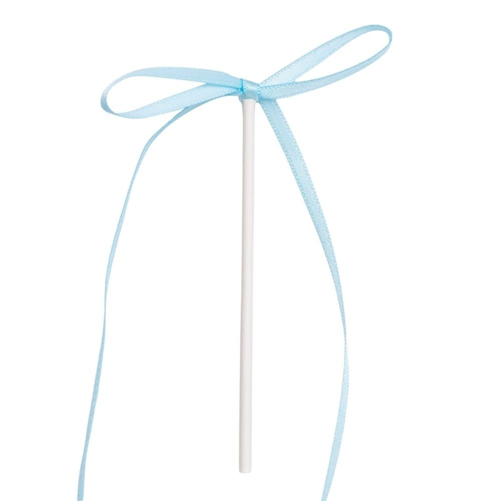 Blue Ribbon Bow Topper x 8
