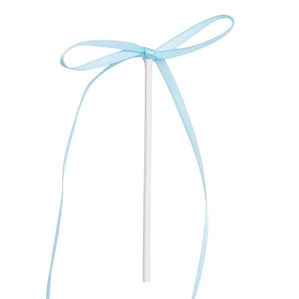 Blue Ribbon Bow Topper x 8