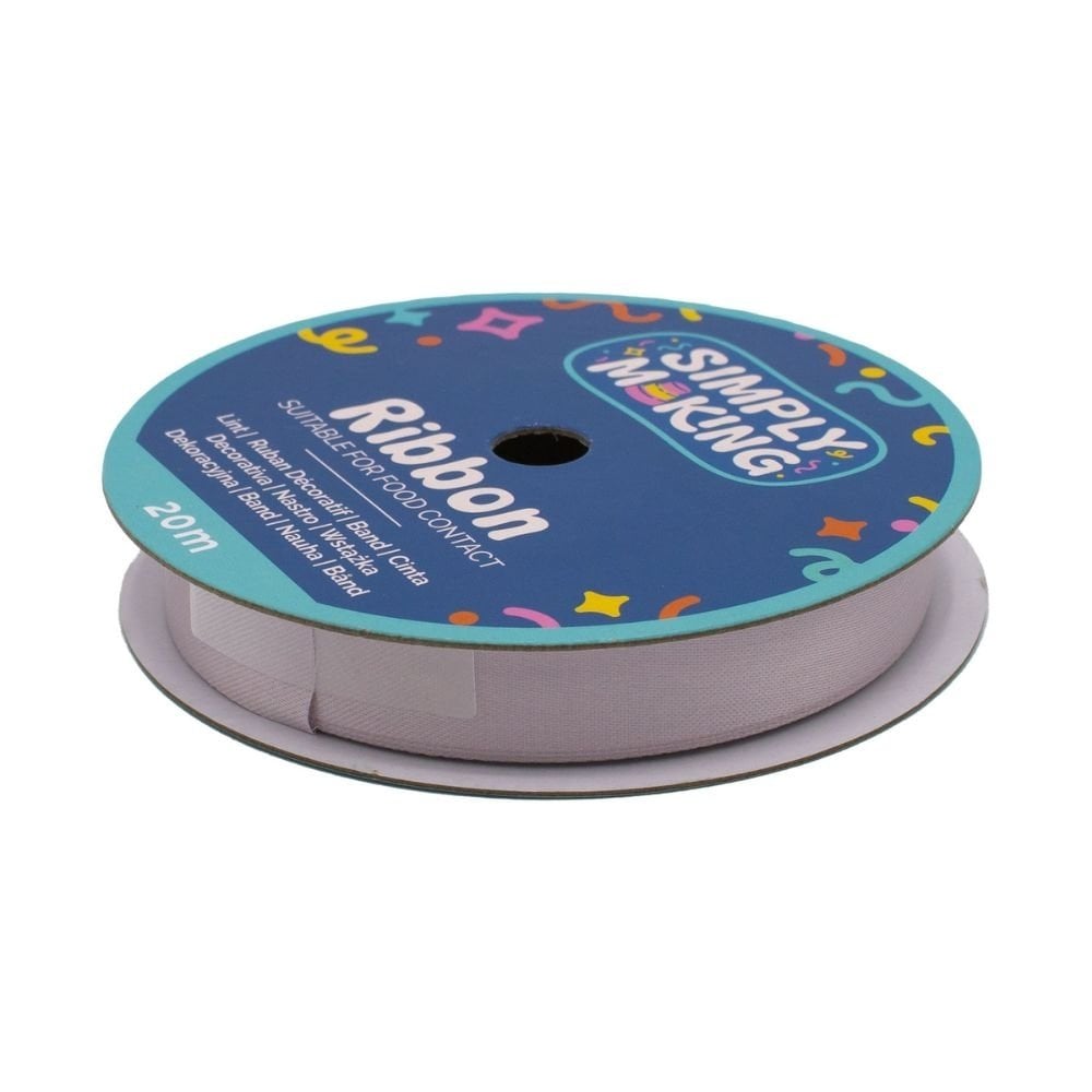 Silver Food-Safe Ribbon x 20 Metres