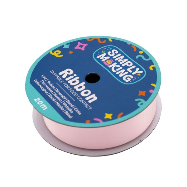 Baby Pink Food-Safe Ribbon x 20 Metres