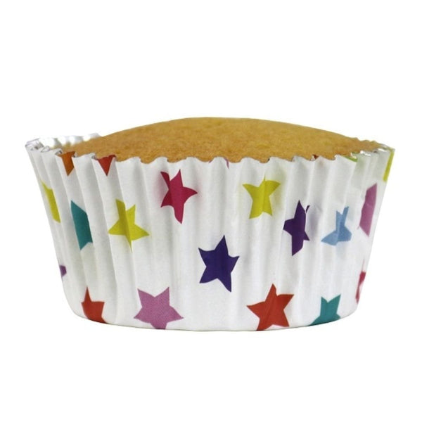 Stars Foil Lined Standard Cupcake Cases x 30