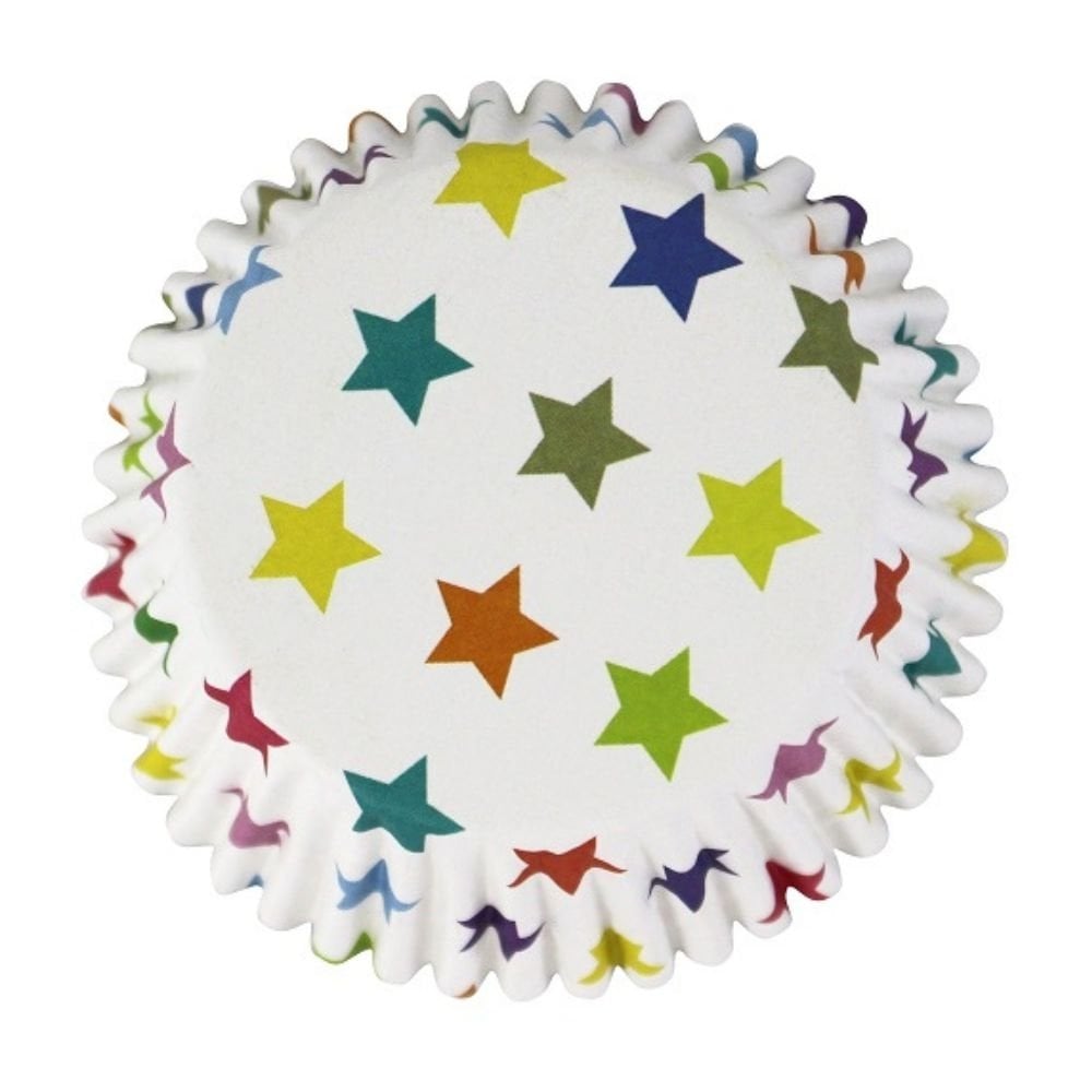 Stars Foil Lined Standard Cupcake Cases x 30