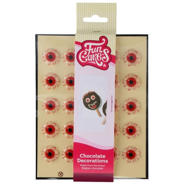 Half Eyeball Chocolate Decorations Set Of 25