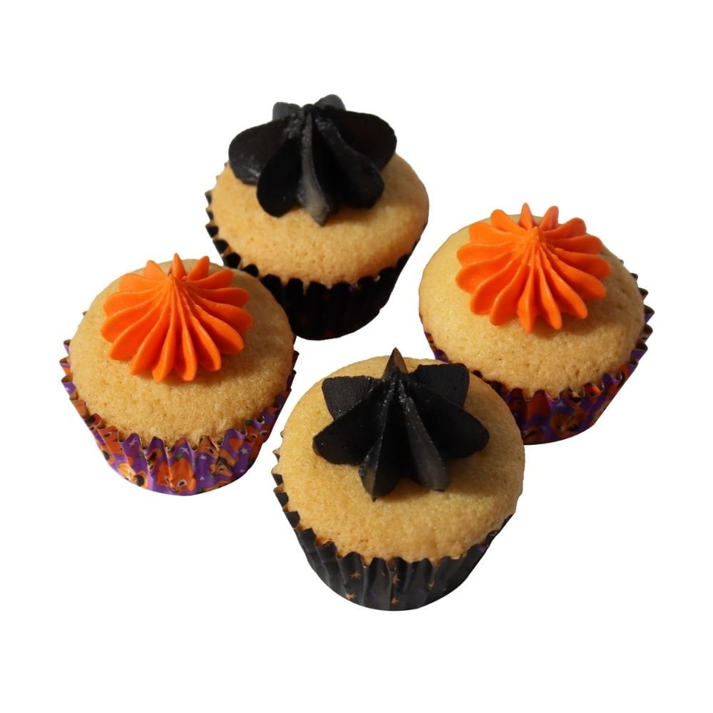 Pumpkin Party Mini Halloween Foil-Lined Cupcake Cases x 60
