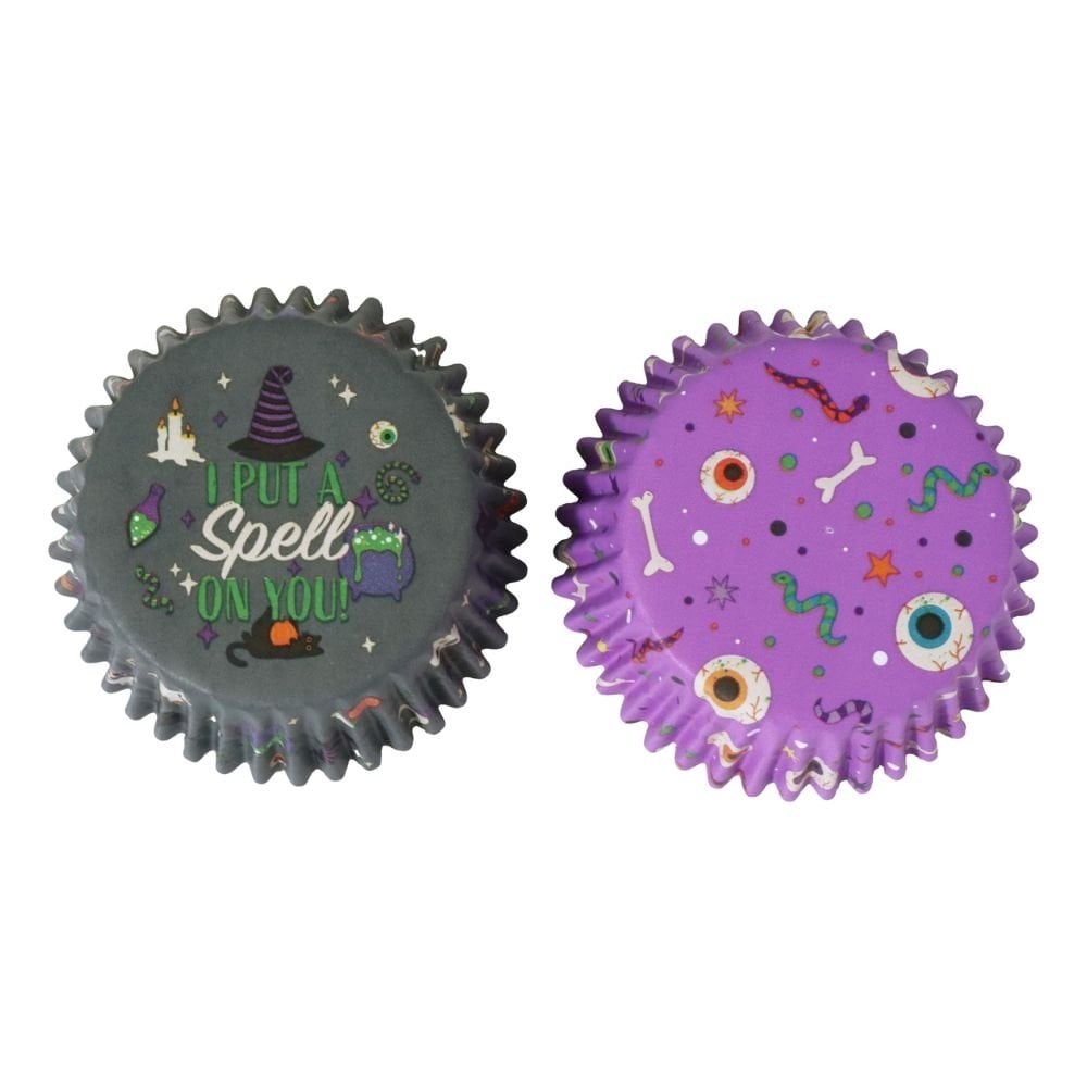 Wicked Witch Halloween Foil-Lined Cupcake Cases x 60