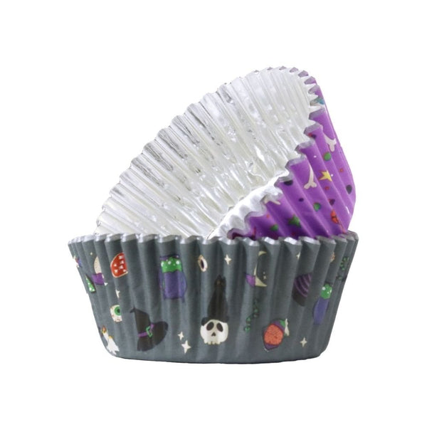 Wicked Witch Halloween Foil-Lined Cupcake Cases x 60