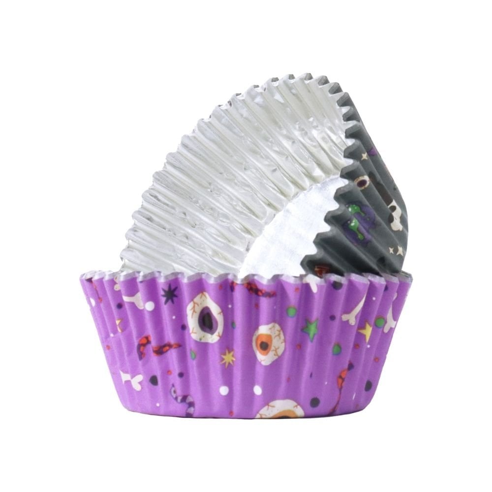 Wicked Witch Halloween Foil-Lined Cupcake Cases x 60
