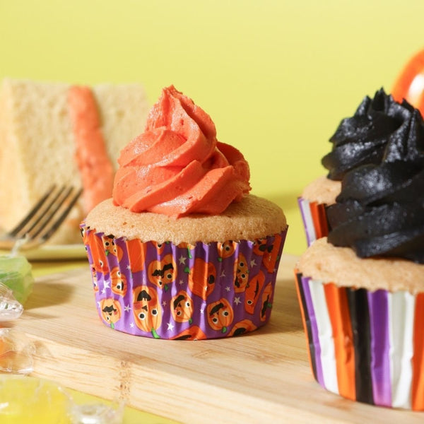 Pumpkin Party Halloween Foil-Lined Cupcake Cases x 60