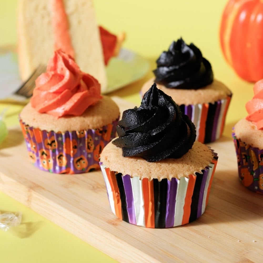 Pumpkin Party Halloween Foil-Lined Cupcake Cases x 60