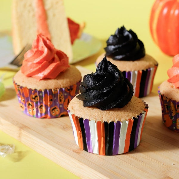 Pumpkin Party Halloween Foil-Lined Cupcake Cases x 60