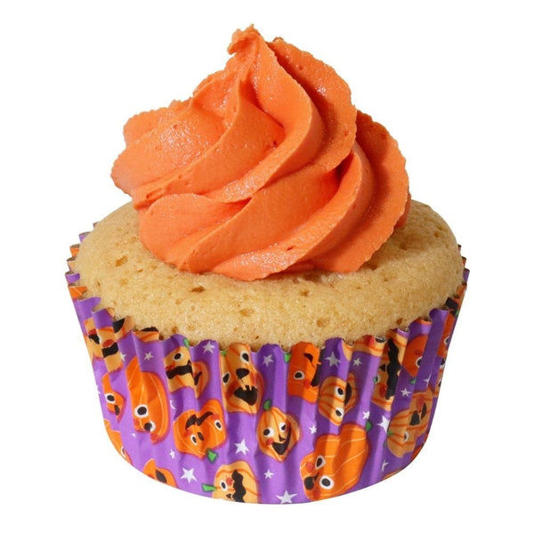 Pumpkin Party Halloween Foil-Lined Cupcake Cases x 60
