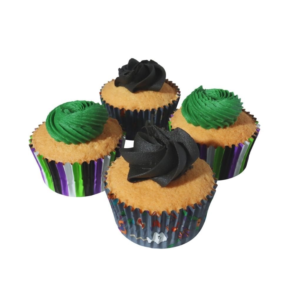Trick or Treat Halloween Foil-Lined Cupcake Cases x 60