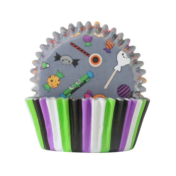Trick or Treat Halloween Foil-Lined Cupcake Cases x 60