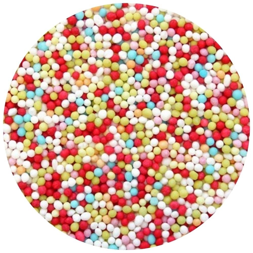 Multi Coloured Non-Pareils Sprinkles 80g