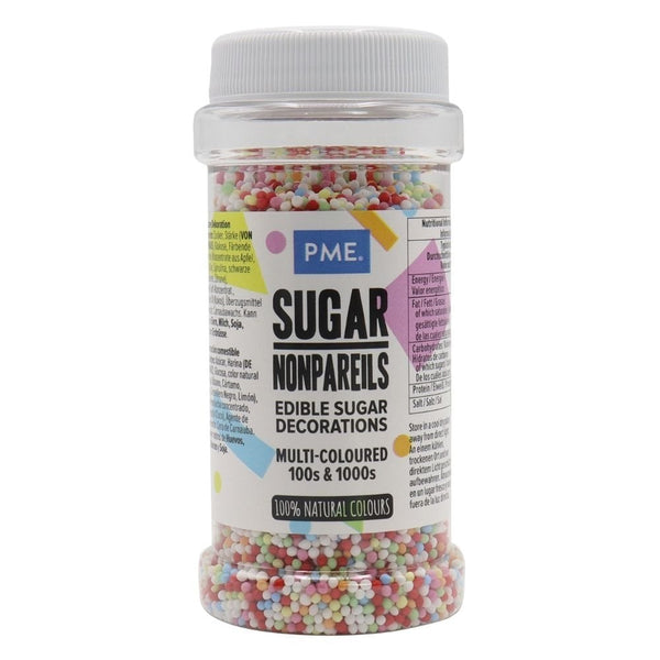 Multi Coloured Non-Pareils Sprinkles 80g