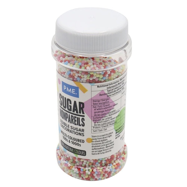 Multi Coloured Non-Pareils Sprinkles 80g