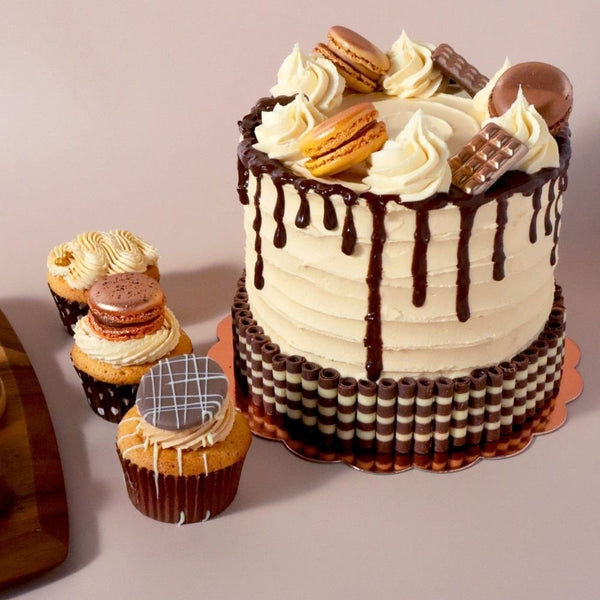 Striped Mini Chocolate Curls 100g