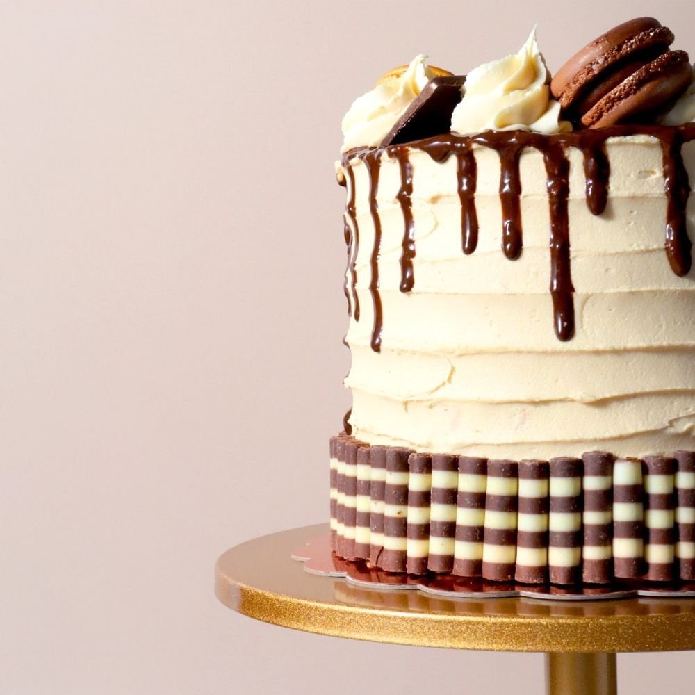 Striped Mini Chocolate Curls 100g