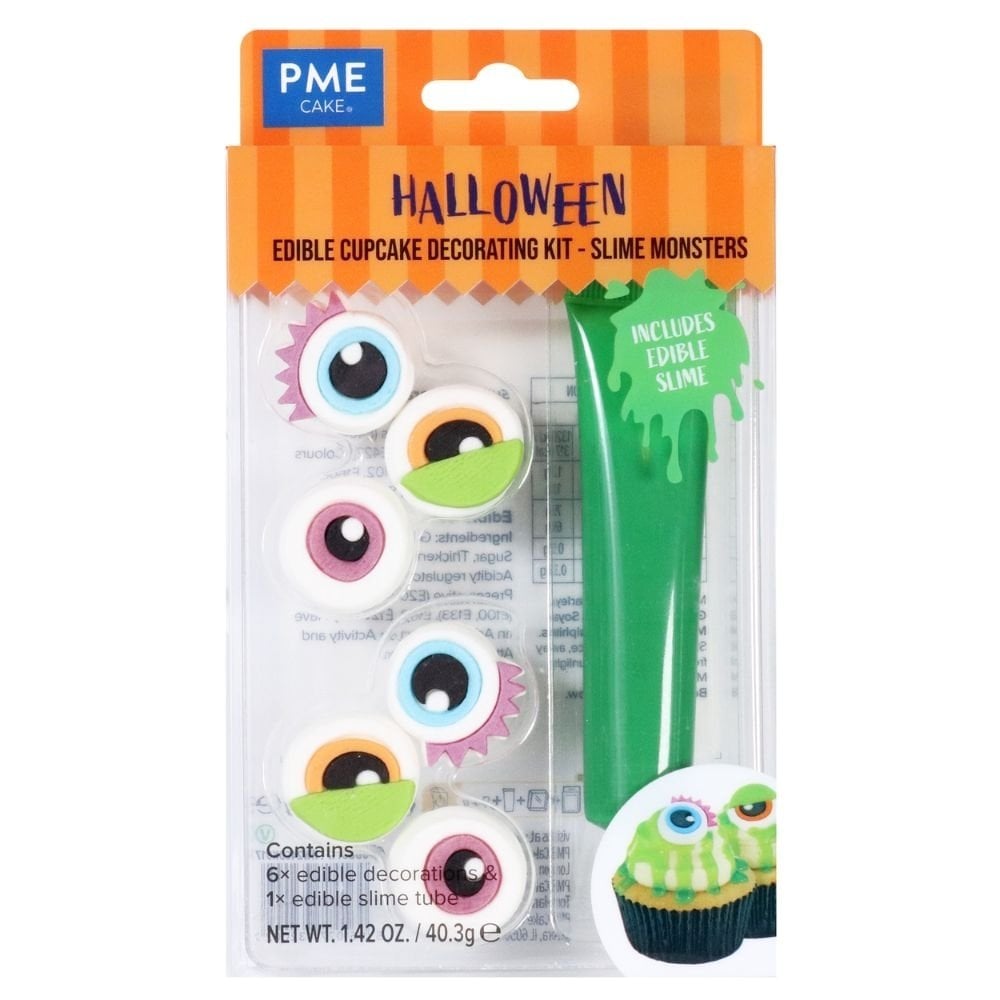 Slime Monster Halloween Cupcake Decorating Kit