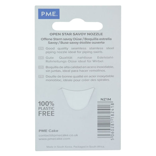 No.1M Small Open Star Savoy Piping Tip JEM Nozzle