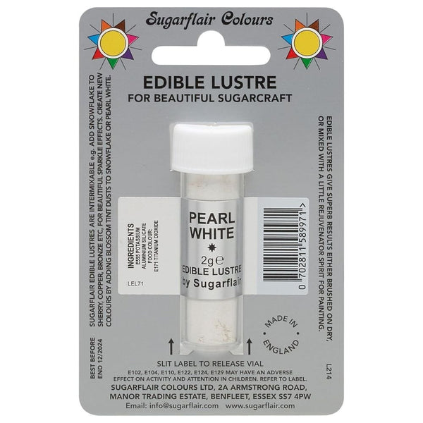 Pearl White Edible Lustre Dusting Colour