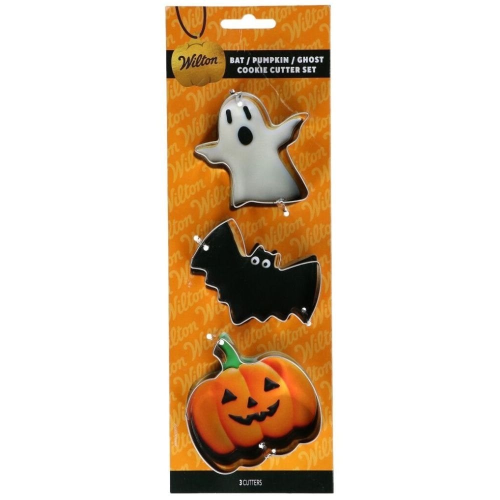 Bat, Pumpkin & Ghost Cookie Cutter Set