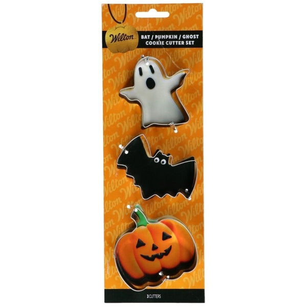Bat, Pumpkin & Ghost Cookie Cutter Set
