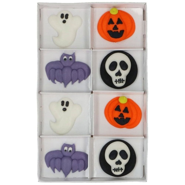 Classic Halloween Sugar Decorations Set Of 8