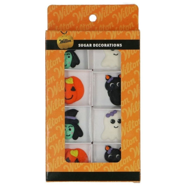 Happy Halloween Sugar Decorations Set Of 8
