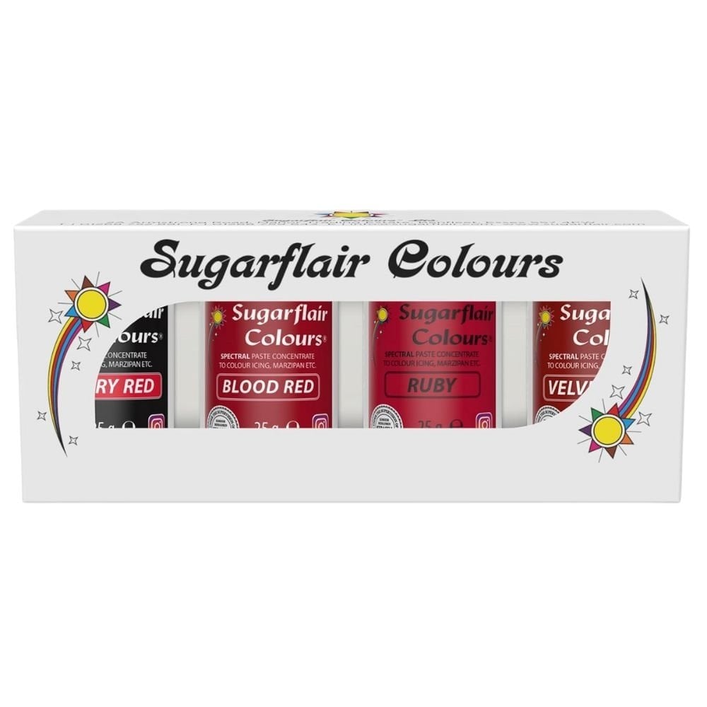 Red Food Colour Paste Set Of 4