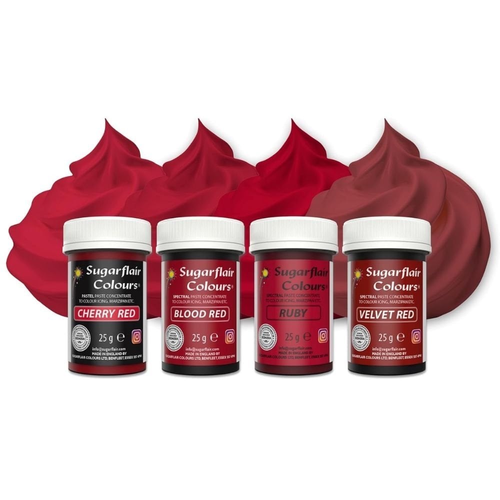Red Food Colour Paste Set Of 4