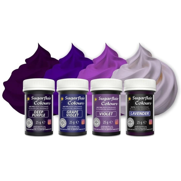 Purple Food Colour Paste Set Of 4