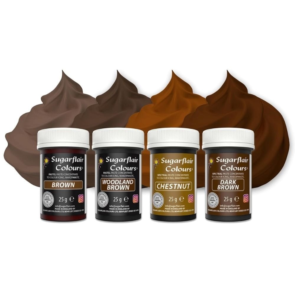 Brown Food Colour Paste Set Of 4