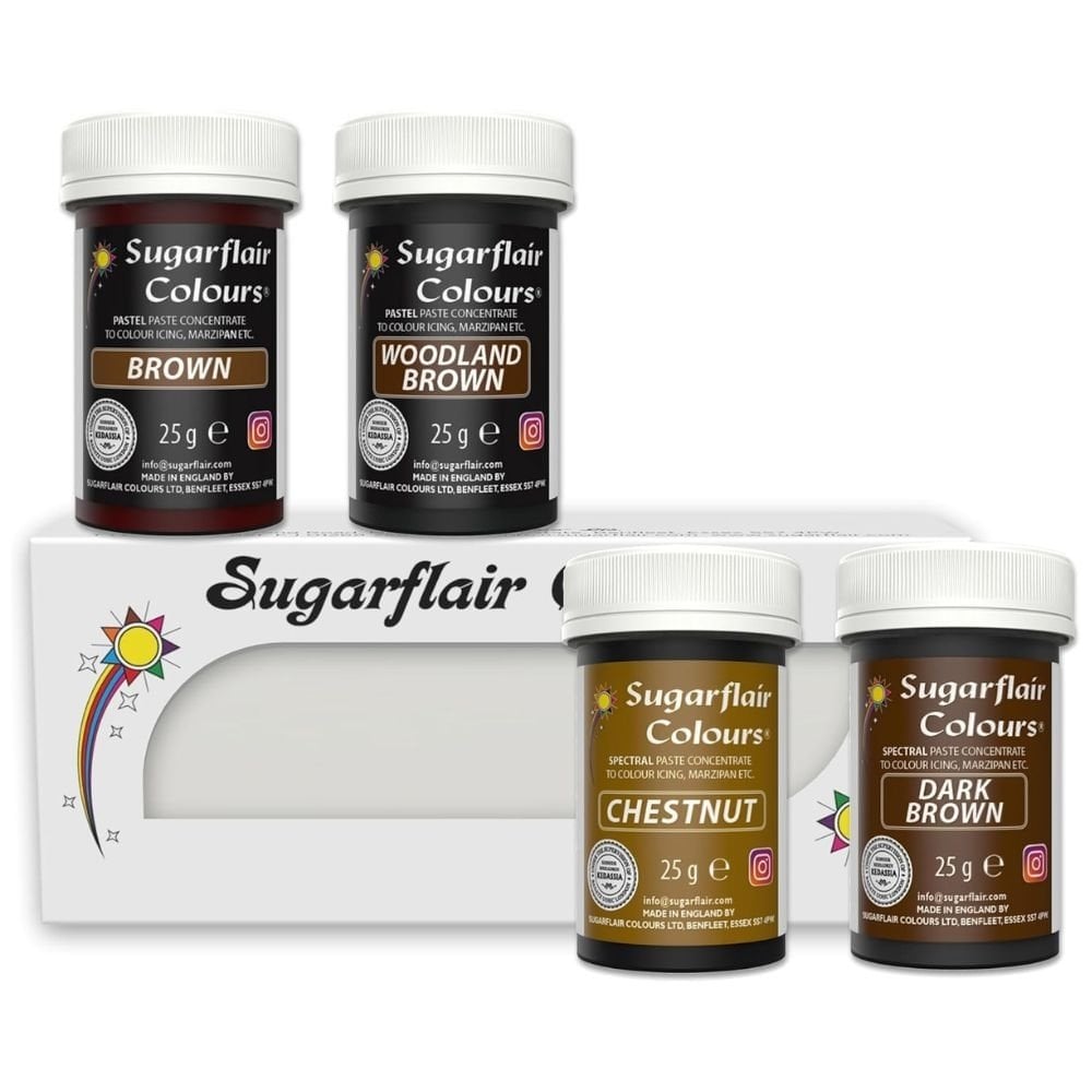 Brown Food Colour Paste Set Of 4