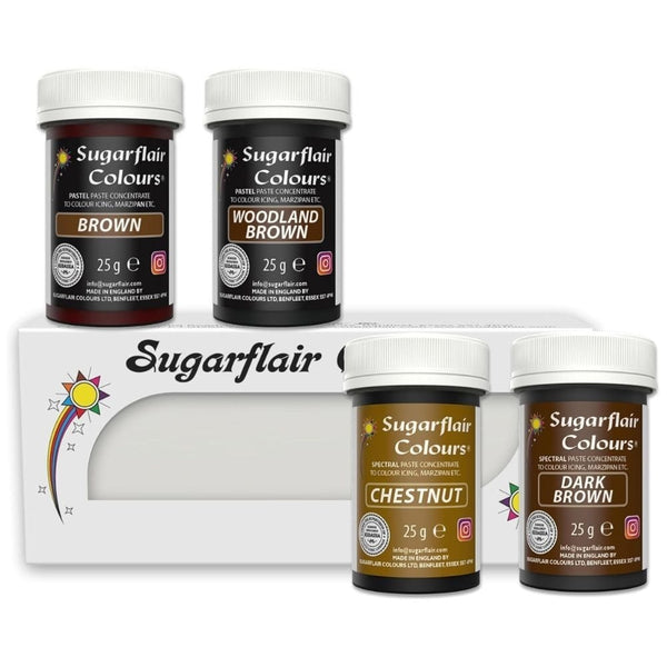 Brown Food Colour Paste Set Of 4