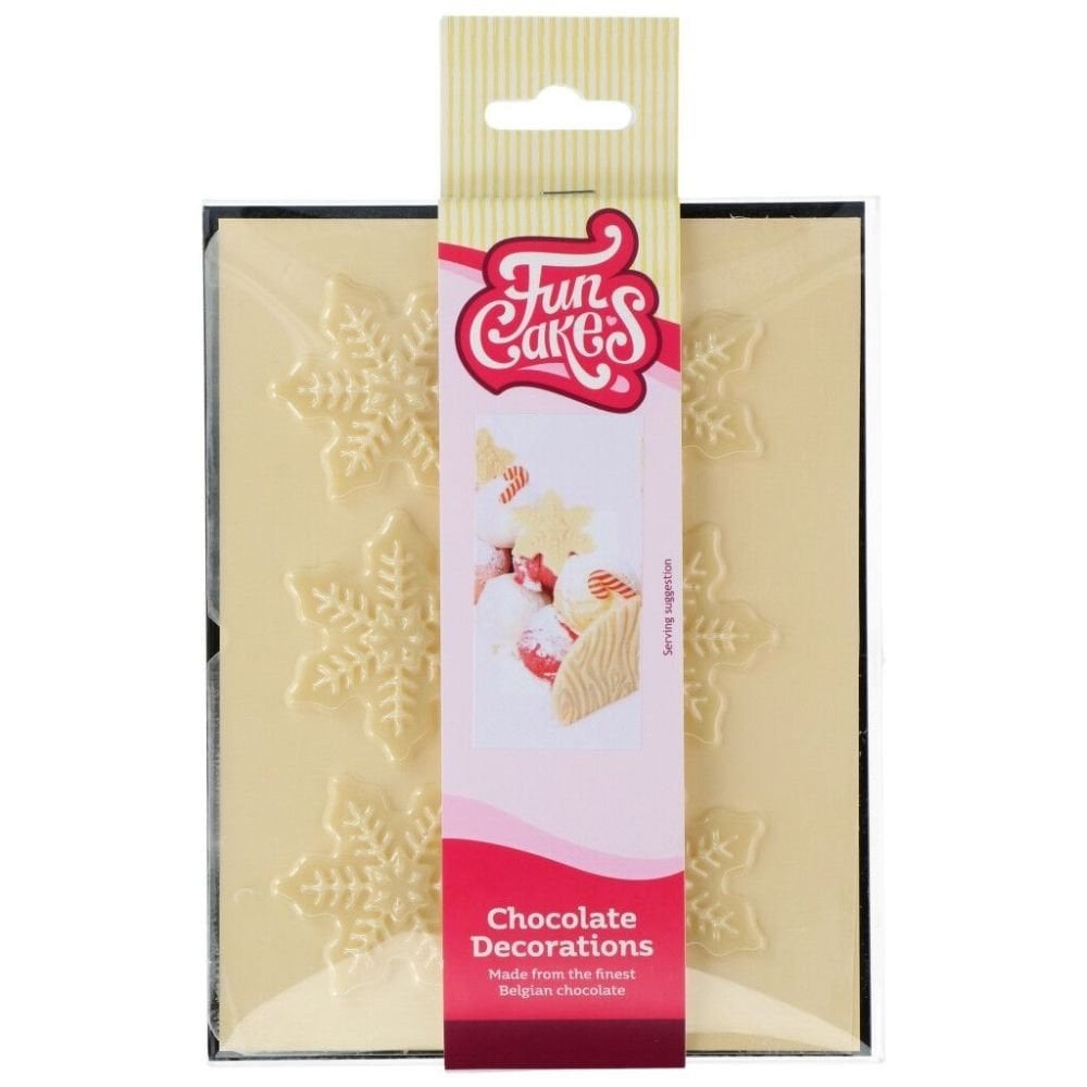 Snowflake Chocolate Decorations Set Of 6