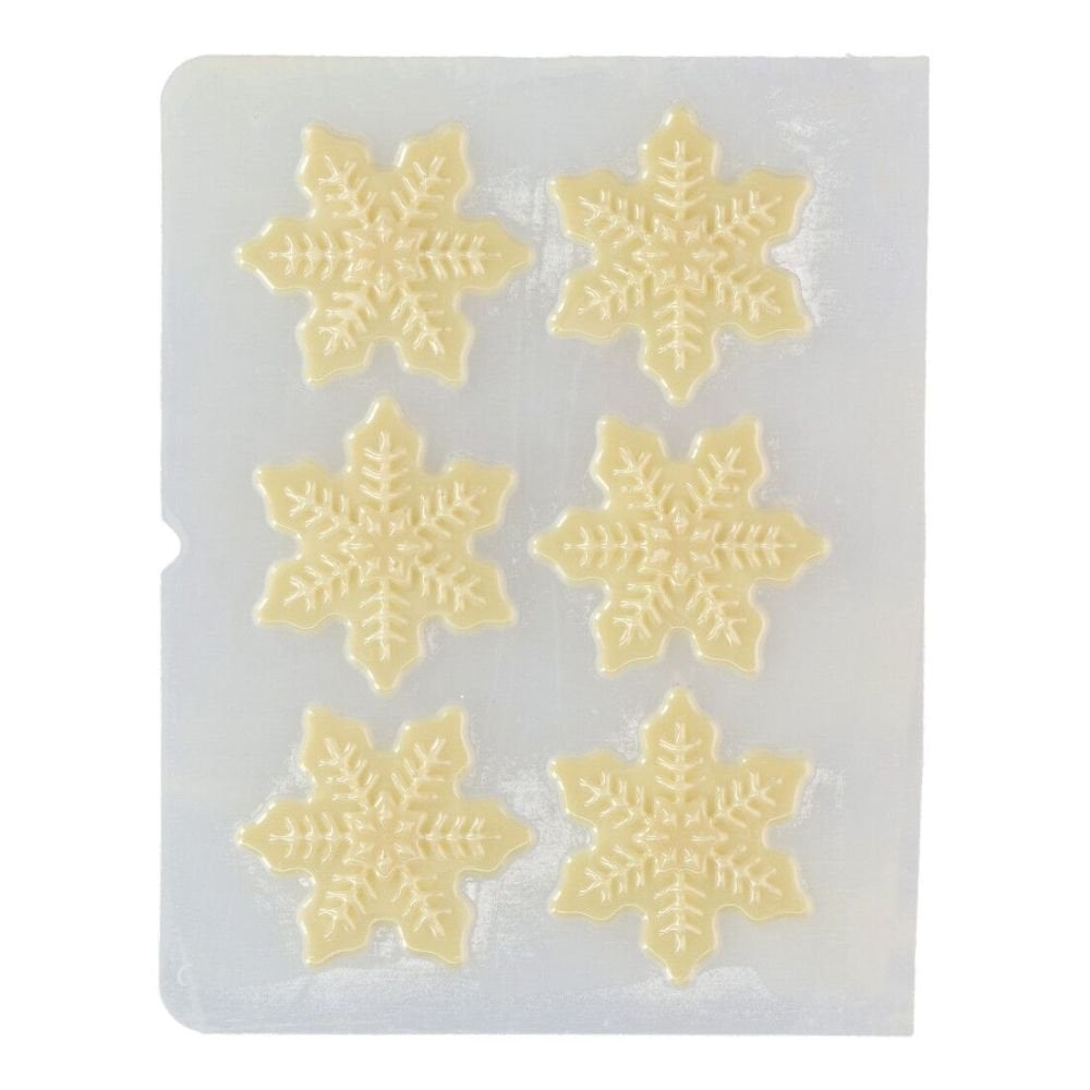 Snowflake Chocolate Decorations Set Of 6