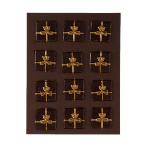 Brown & Gold Gift Chocolate Decorations Set Of 12
